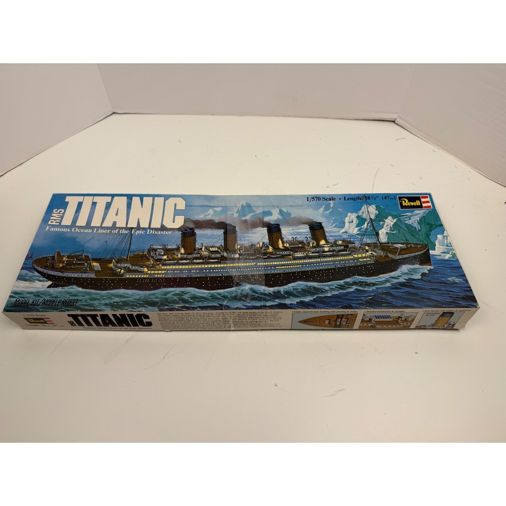 Revell RMS Titanic 1/570 Scale Model Kit H-445 Vintage Ocean Liner 18.5 Inch